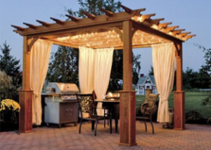 Pergola and outdoor kitchen in Charlotte, NC